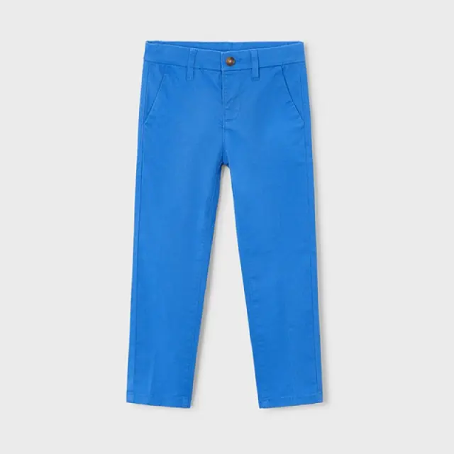 Mini 2 έως 10 ετών Παντελόνι μακρύ chino καπαρντινέ μπλε - 6Ε