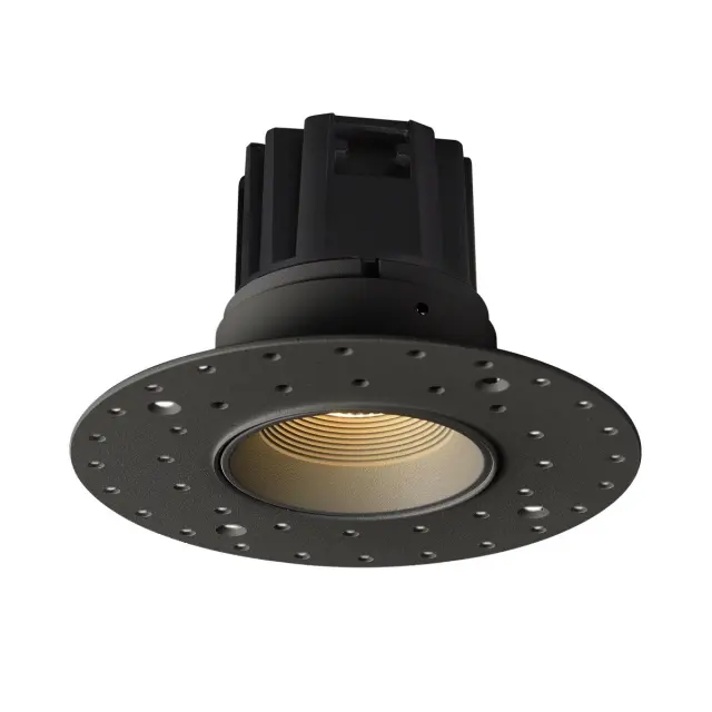 Abel 04493/B/W Χωνευτό φωτιστικό οροφής led trimless 9W 3000K 24° μαύρο
