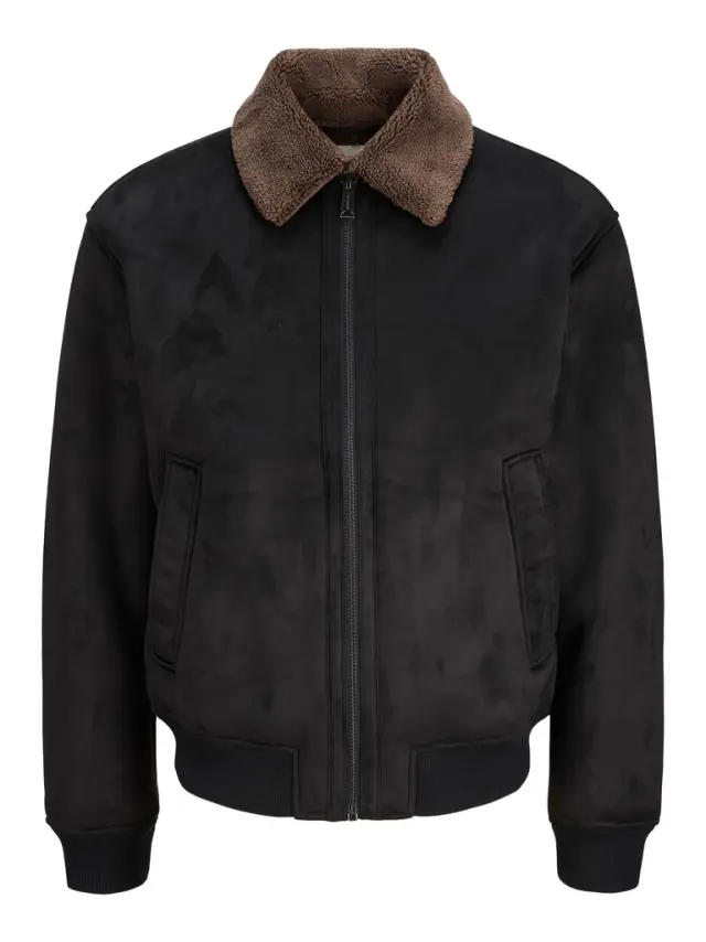 JPRBLULUKE BOMBER JACKET SN - Black Beauty