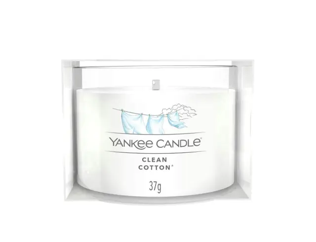 Αρωματικό Κερί Yankee Candle με διάρκεια καύσης έως 10 ώρες και άρωμα Clean Cotton1701437E 2