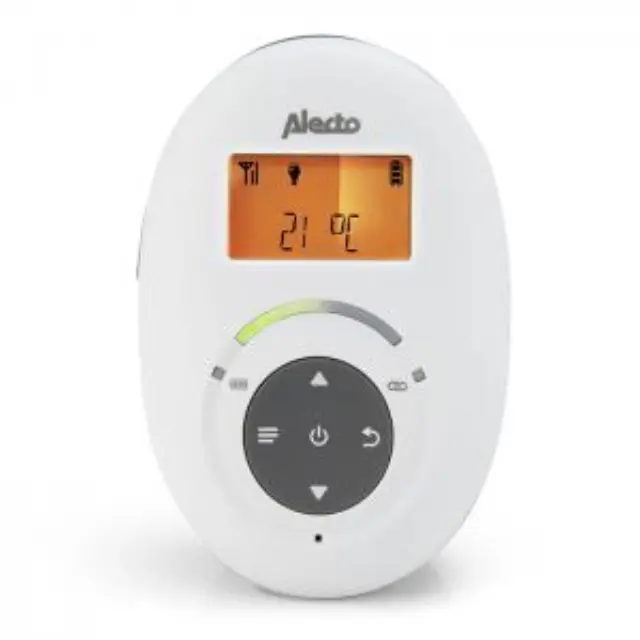 Full Eco DEC Ασύρματη ενδοεπικοινωνία (baby monitor) με οθόνη, προεγκατεστημένα νανουρίσματα και δυνατότητα αμφίδρομης επικοινωνίας, σε λευκό / ανθρακί χρώμα. 3