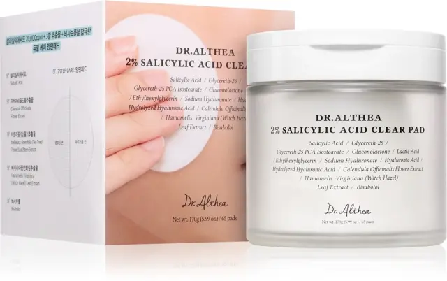 Dr. Althea 2% Salicylic Acid Pads Τόνωσης Προσώπου με Σαλικυλικό Οξύ & Υαλουρονικό Οξύ 60τμχ 3
