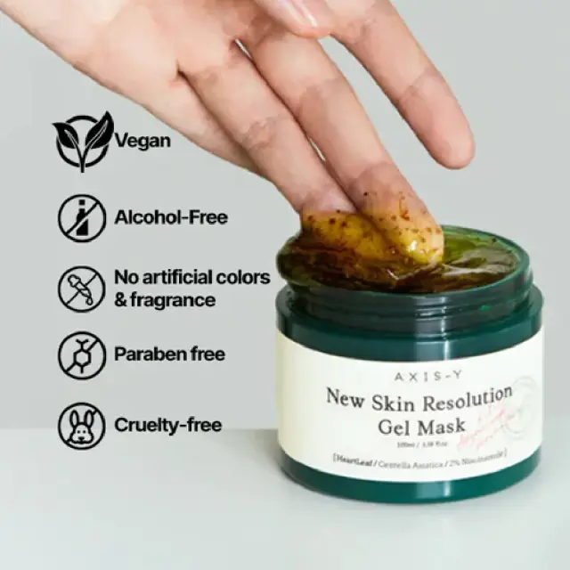 Axis-Y New Skin Resolution Gel Mask, Μασκα-τζελ Προσώπου για Εντατική Θρέψη 100ml 3