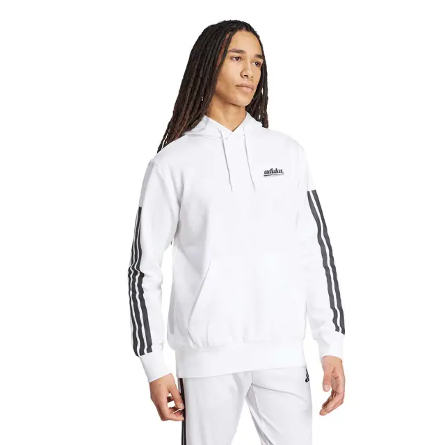 adidas Sportswear Men's Script Hoodie Άσπρο KD2264 (adidas Sportswear) 3
