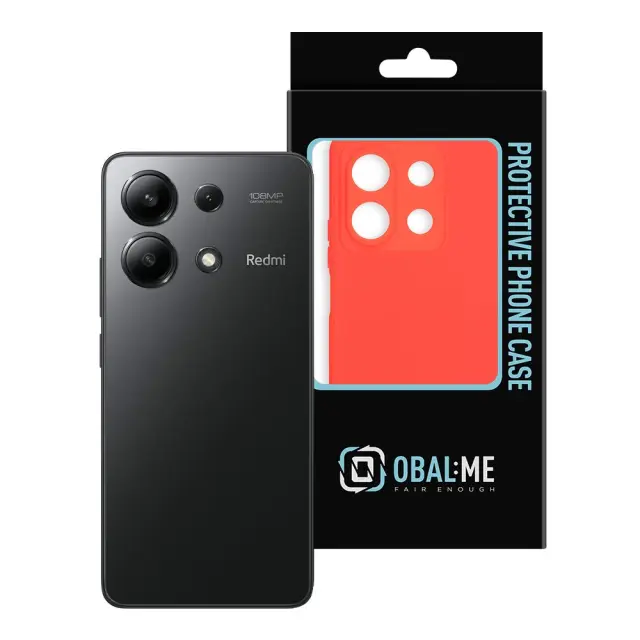 OBAL:ME Matte TPU Cover for Xiaomi Redmi Note 13 5G Red 3
