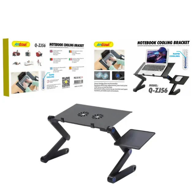 Andowl Q-ZJ56 Βάση για Laptop Με Ανεμιστηρα - Notebook Cooling Bracket 075944