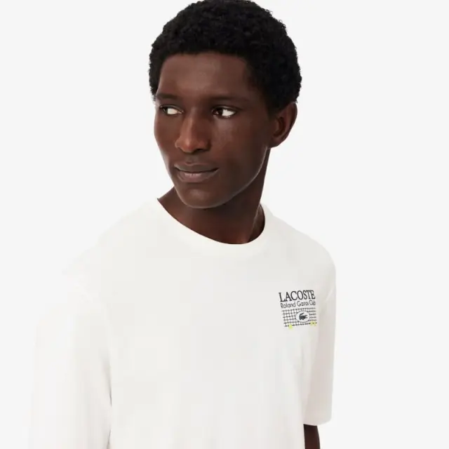 Μπλούζα Lacoste TH0375-70V Λευκό - M 3