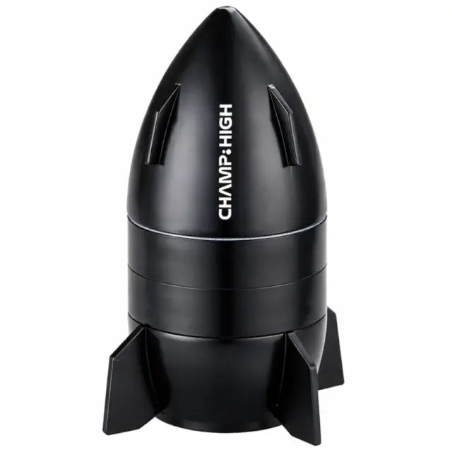 Champ High Mini Spaceship Metal Grinder 50mm 4 Parts Μαυρο