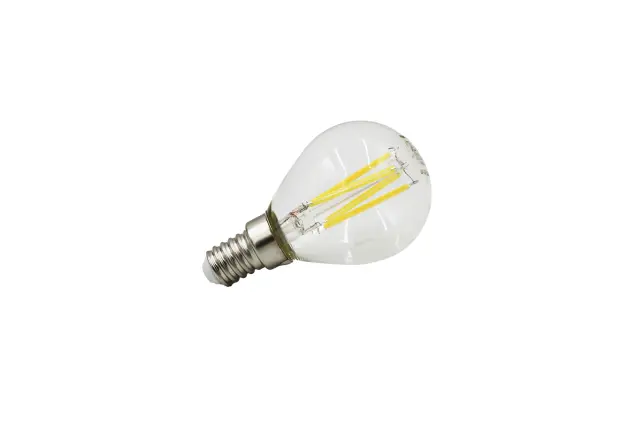LED ΛΑΜΠΑ COG ΣΦΑΙΡΙΚΟ ΔΙΑΦΑΝΟ Ε14 4W 230V ΘΕΡΜΟ