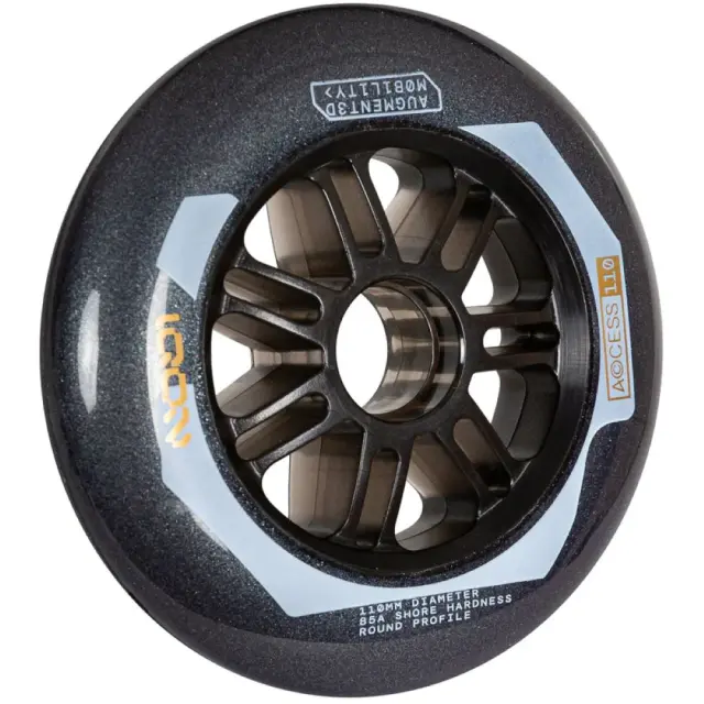 Iqon Access Τροχοί Inline Skate 110mm 85A 3-Pack 110mm - Dark Grey 2