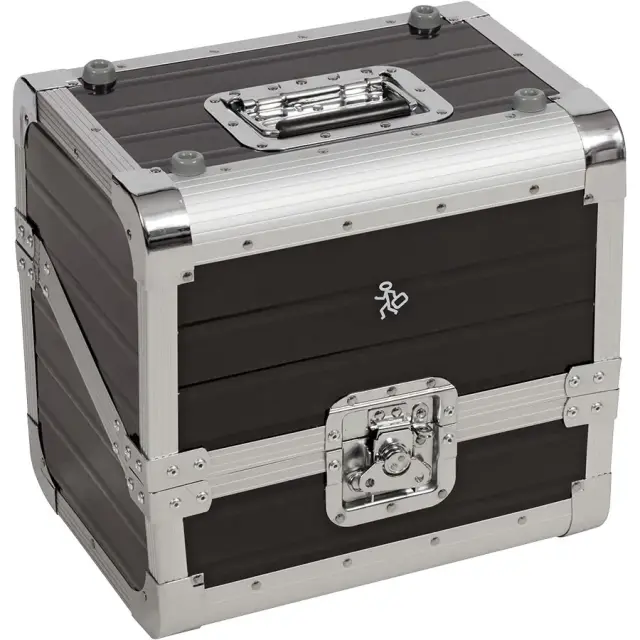 WALKASSE LPCASE-BOOMERANGBK DJ Case Split In Half Angle Cut 80 Vinyl Black.