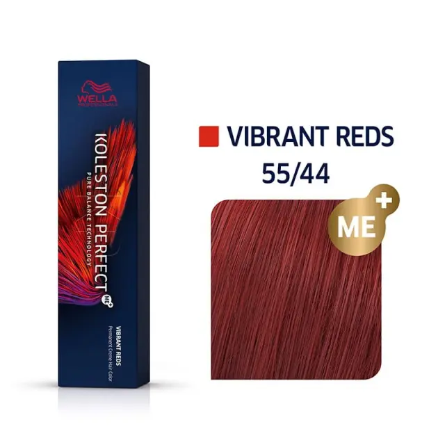 Wella Koleston Perfect Me+ Vibrant Reds 55/44 60ml - (έντονο καστανό ανοιχτό έντονο κόκκινο)