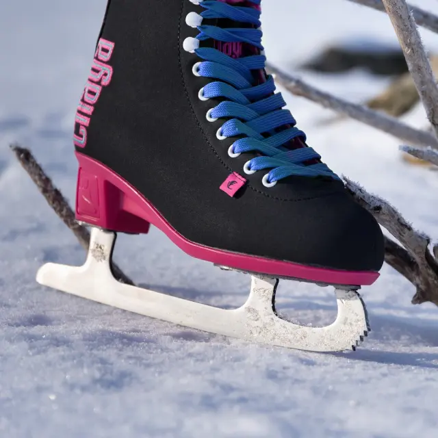 Chaya Ice Skates Classic Black/Pink - Μαύρα/Ροζ παγοπέδιλα για ενήλικες - 41 2