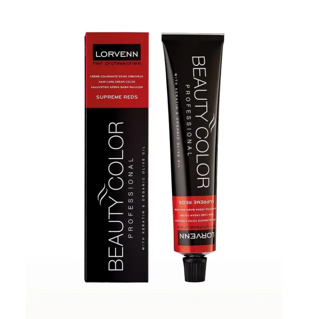 Lorvenn Beauty Color Supreme Reds 70ml | Απόχρωση 5.22 Καστανό Ανοιχτό Κόκκινο Βατόμουρο