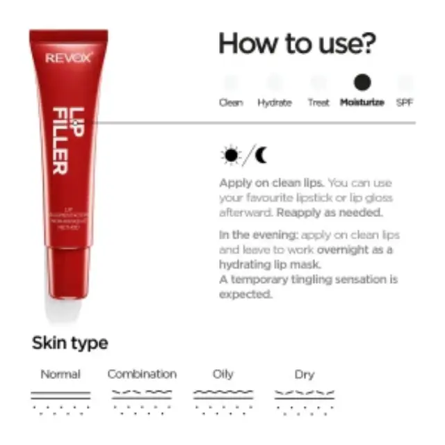 Revox Hyaluronic Acid Lip Filler Κρέμα Χειλιών Hyaluronic Acid 12ml 2