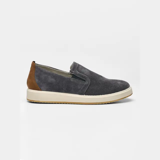 Imac Μοκασίνια-Loafers Ανδρικό δέρμα Nubuck Μπλέ IMA/752400 JEANS