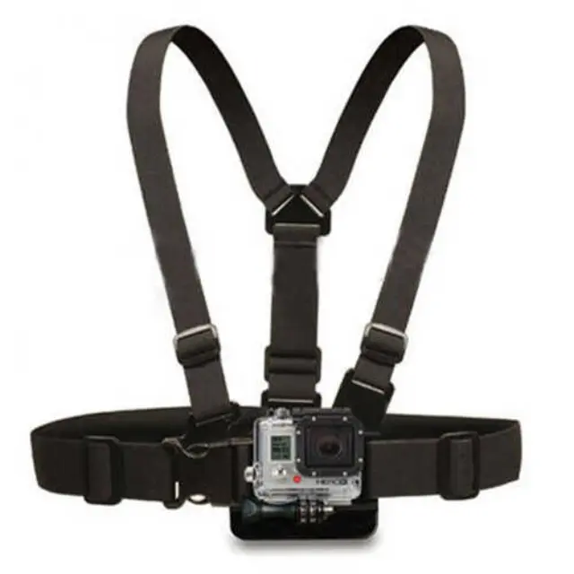 Βάση Στήθους (Chest Mount) για GoPro, SJCAM & Action Cameras με GoPro Mount Μαύρη 2