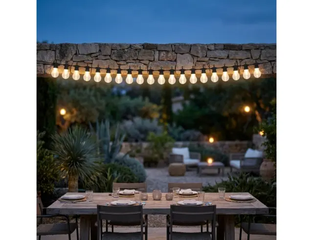 Διακοσμητικός Φωτισμός 20 LED , 12.5 Μέτρα - Θερμό Λευκό LE2100210