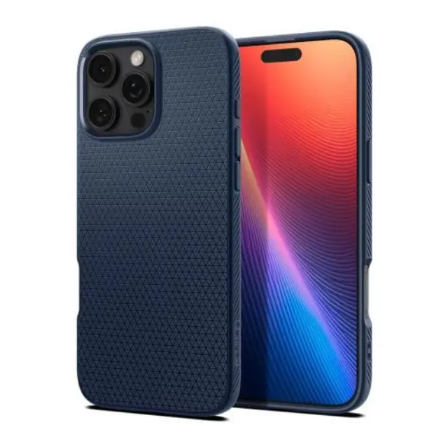 Θήκη Soft TPU Spigen Apple iPhone 16 Pro Max Liquid Air Σκούρο Μπλε N65915