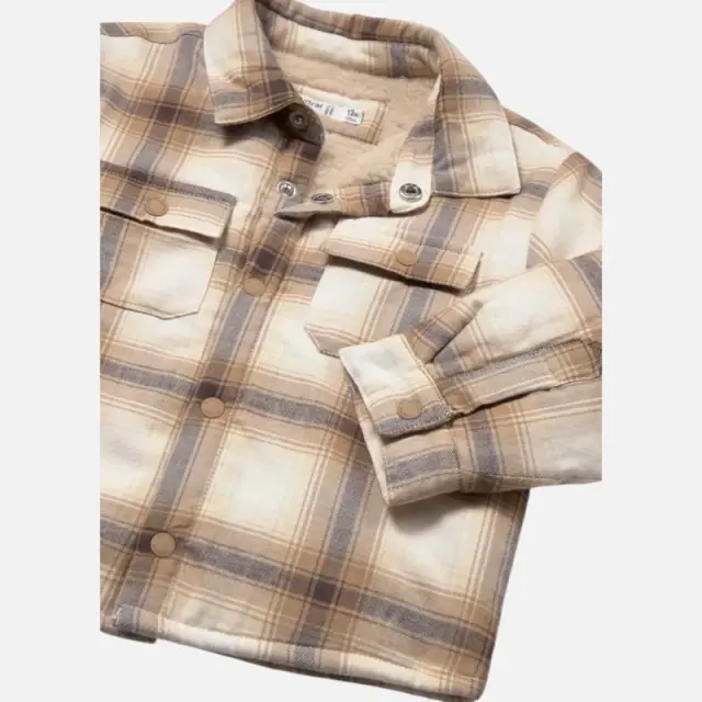 Mayoral Πουκάμισο Καρό με Επένδυση Μπεζ για Αγόρι 3