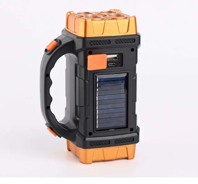 Διπλός ηλιακός φακός εργασίας 25W με Powerbank Solar/USB charging work light HB-2678