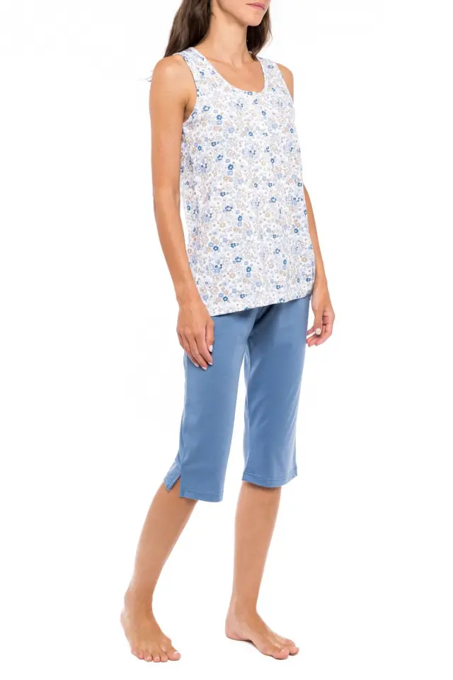 S1157 - Type - PYJAMA CAPRI BLUE FLOWER 3