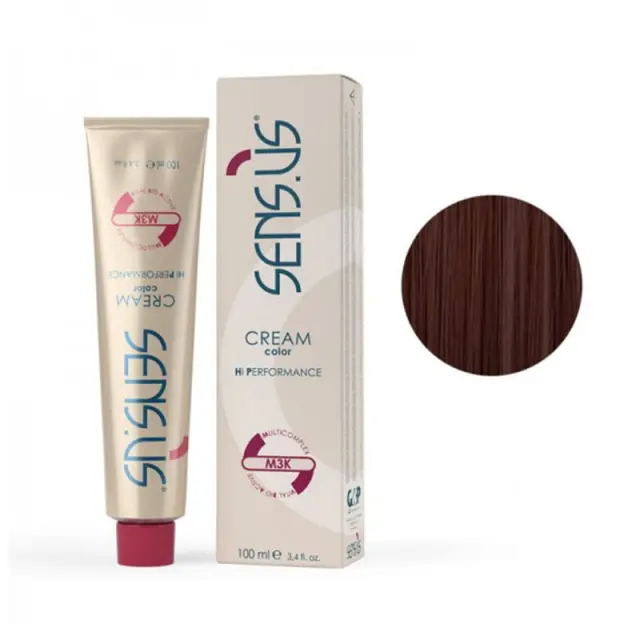 Sensus M3K Permanent Hair Color 4.5 Red Brown 100ml - (μόνιμη βαφή κόκκινο καστανό)