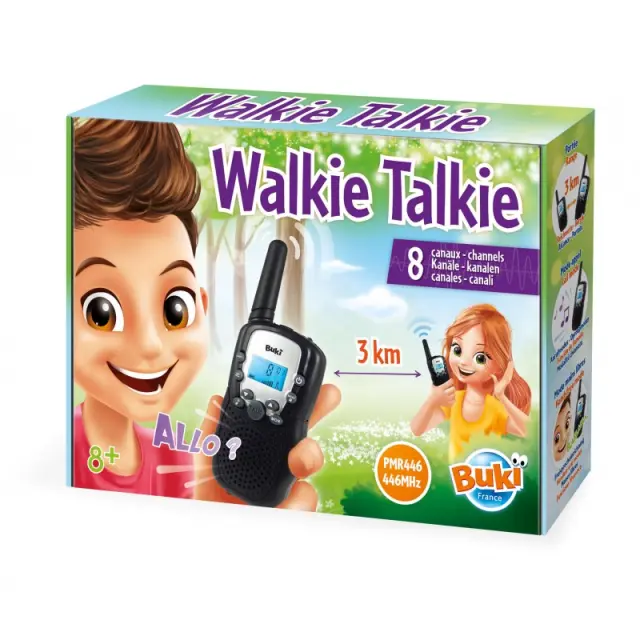 Buki France Walkie Talkie - Εμβέλεια 3km - 8 Κανάλια (8+ ετών) TW01