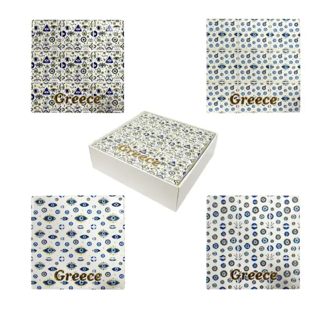 Σετ σουβέρ Greece 4τμχ - Coaster set 4pcs 026057