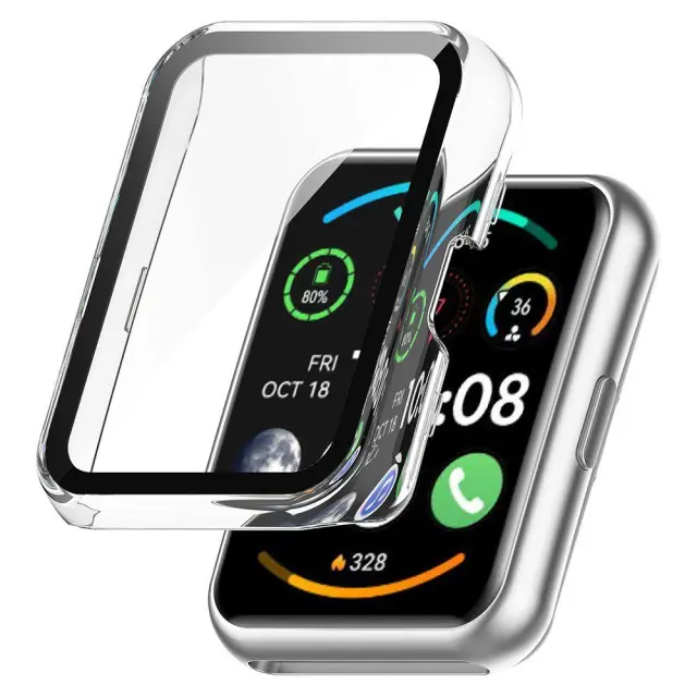 Techsuit® Defense360 Pro Προστατευτική Θήκη για Huawei Watch Fit 2- Clear