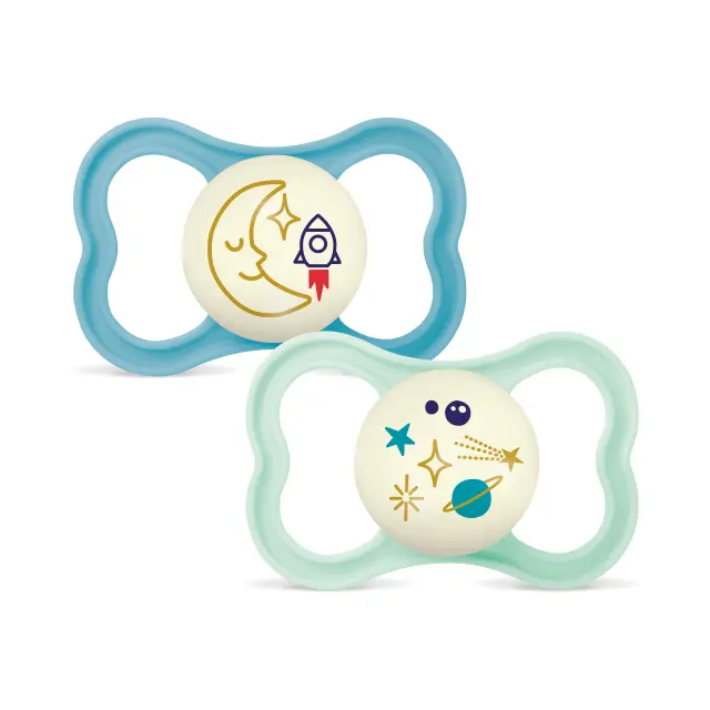 MAM - Air Night Silk 2p Box V - Blue - 16-36m - Baby and Children