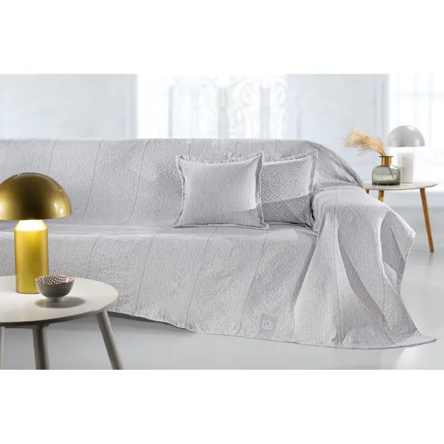 Ριχτάρι Πολυθρόνας Guy Laroche Soho Silver 180x150