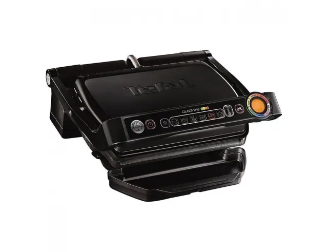 Τοστιέρα - Γκριλιέρα Tefal OptiGrill+ Snacking & Baking GC7148 με 6 προγράμματα, ισχύ 2000W και επιφάνεια ψησίματος 30x20cm - Black GC7148