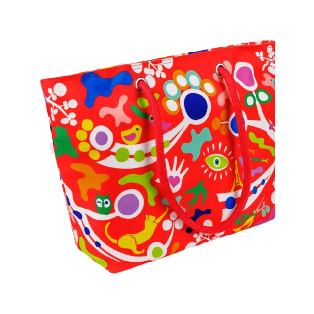 Pylones Υφασμάτινη Τσάντα με φερμουάρ / Shopping & Beach Bag: My Daily Bag (5 σχέδια) Celebration
