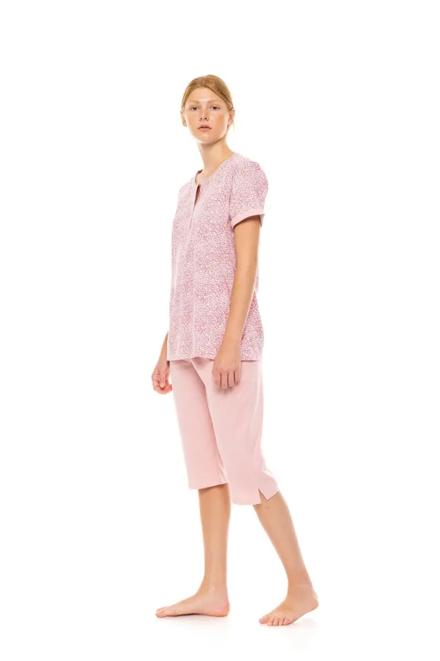 S1460 - Type - PYJAMA CAPRI LEOPARD ROSE - M 3