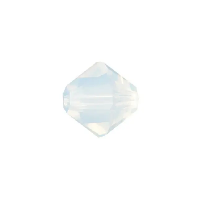 Swarovski 5328 XILION Bicone White Opal 8mm - 9τεμ