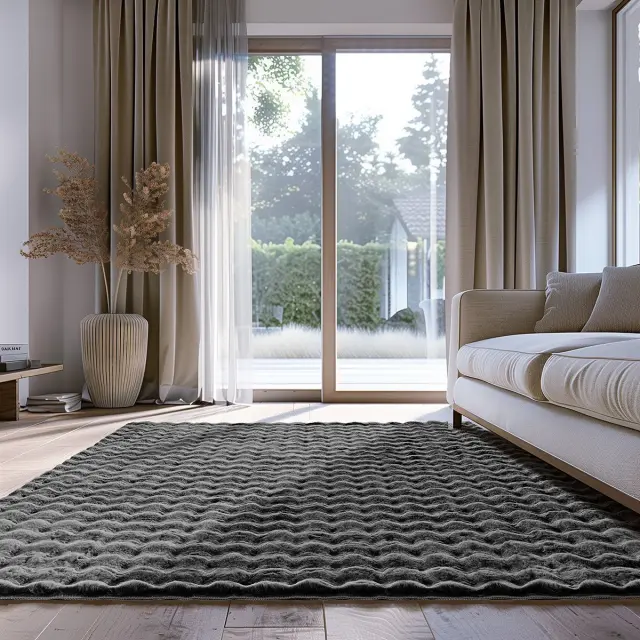 Beauty Home Πατάκι Motion Art 9650 67x140 Ανθρακί 2