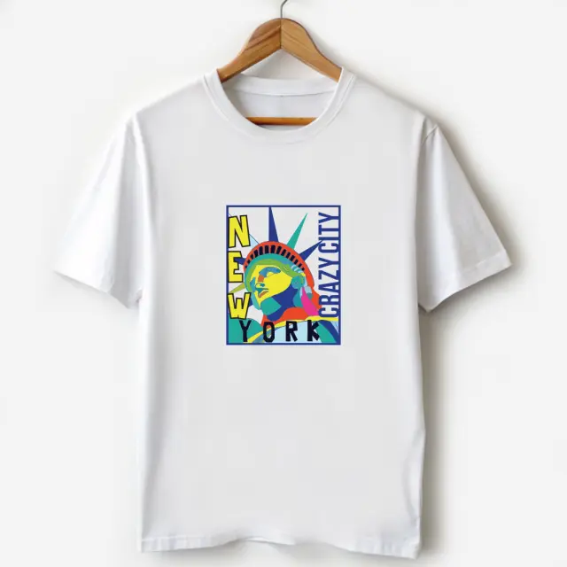 T-shirt Noshame® Signature Λευκό με Τύπωμα NY - 112390 - XXL 2