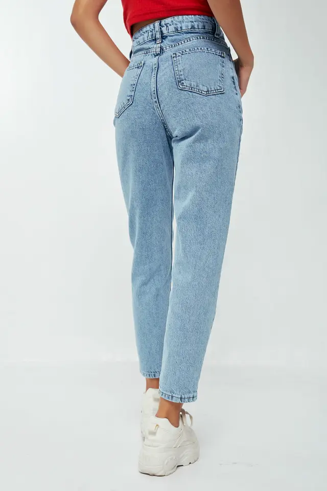 Παντελόνι Jean MomFit Γαλάζιο Γαλάζιο 3