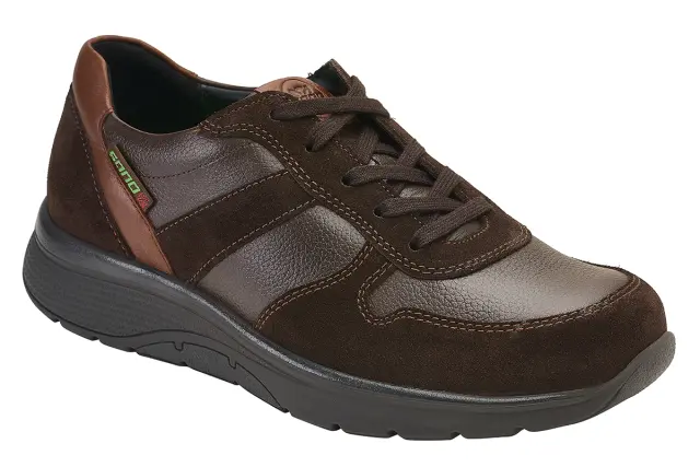 Mephisto/Sano Sneakers Ανδρικό δέρμα/δέρμα Nubuck Καφέ SAN/ALAN D/BROWN 2