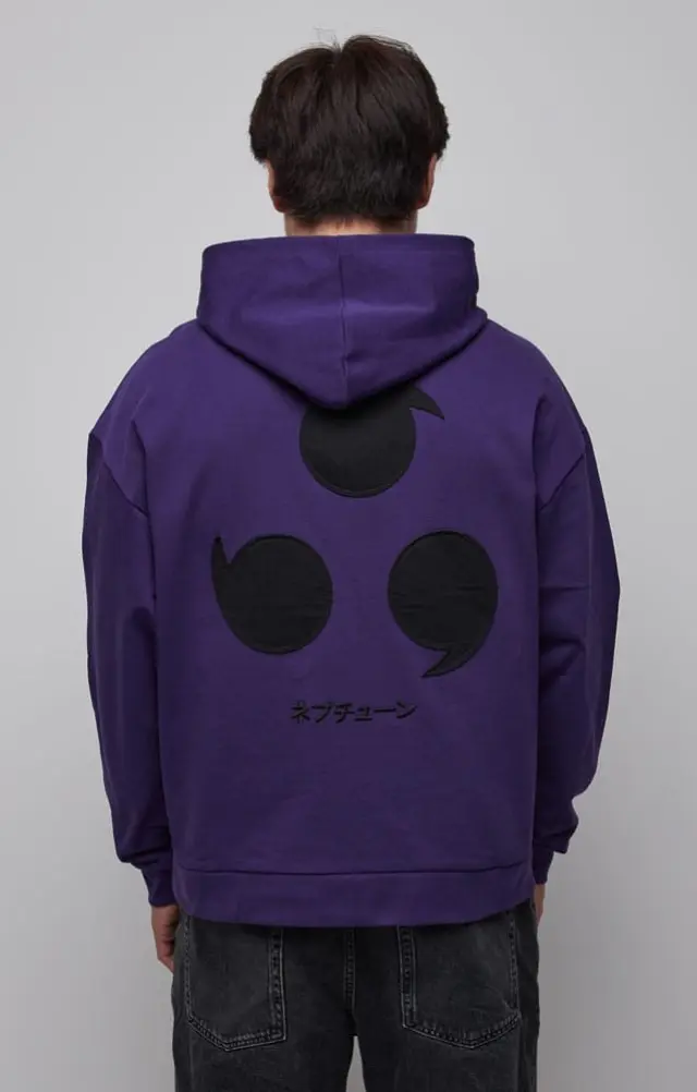 Naruto Shippuden Hooded Sweater Graphic Purple 2