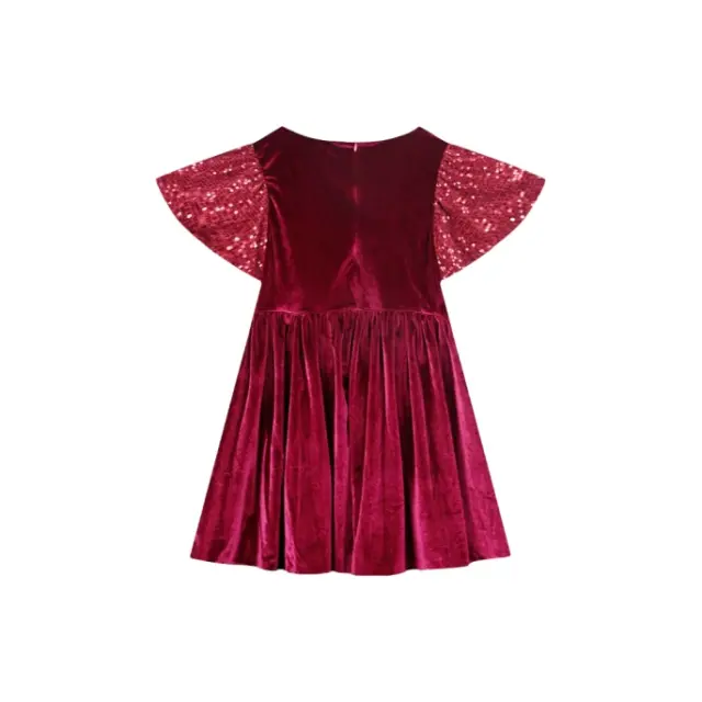 Εφηβικό φόρεμα για κορίτσι βελουτέ παγιέτα boutique Energiers 46-124273-7 5210293013846 2