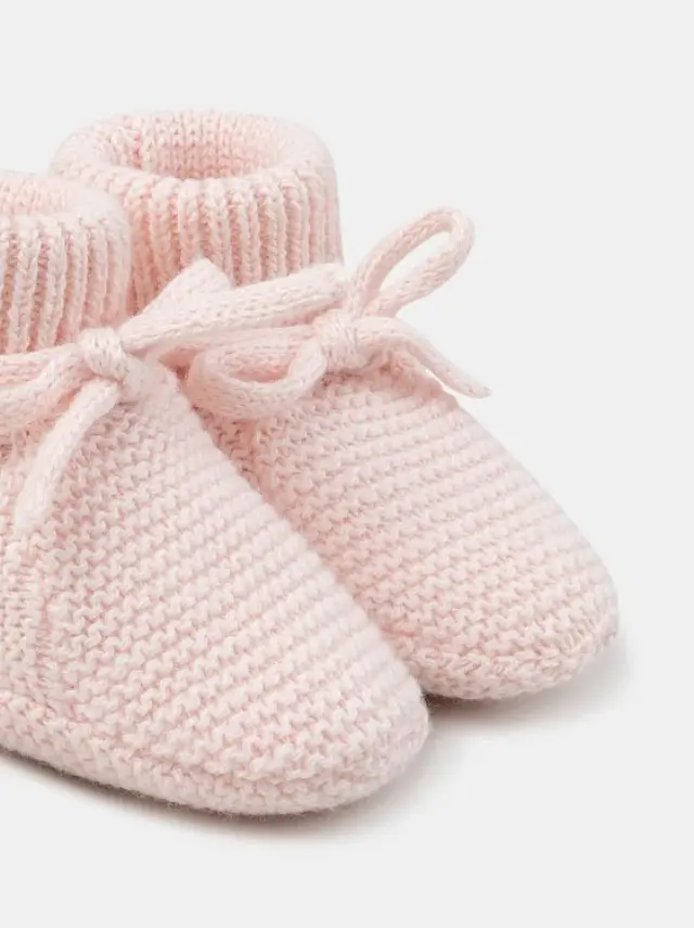Βρεφικά Καλτσάκια για Κορίτσια Soft Knit ΡΟΖ 3