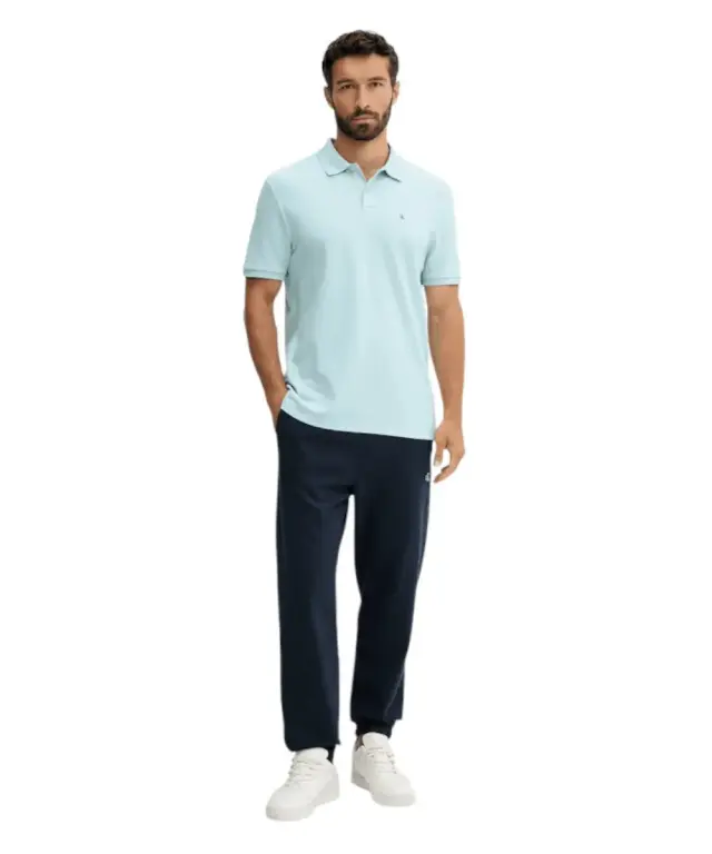 Calvin Klein - Ανδρικό Παντελόνι Φόρμας Eu 350Terry Monogram Regular Fit LV04RD241G-CEF Μπλε Σκούρο - XL 2