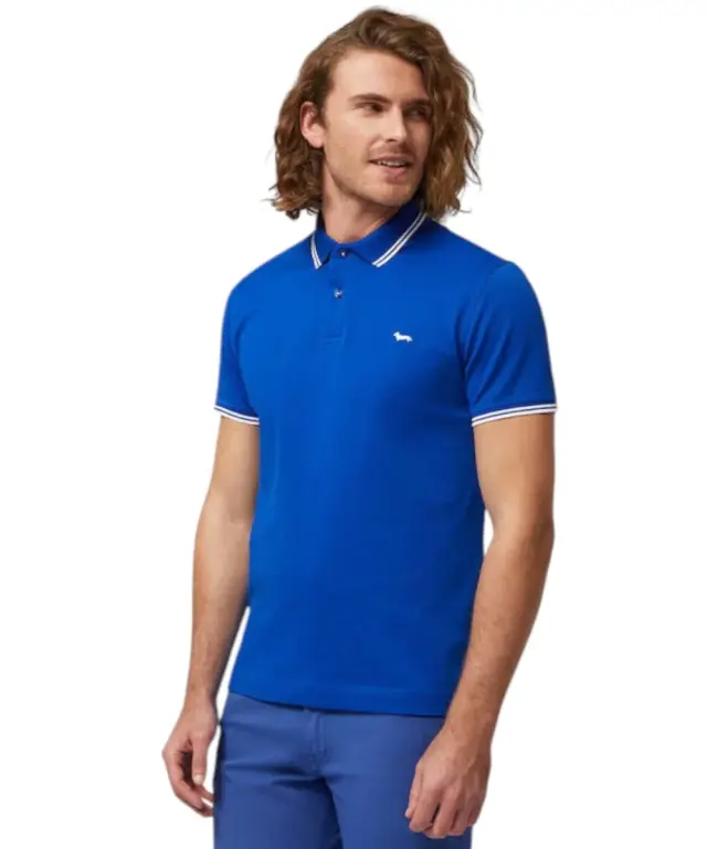 Harmont & Blaine - Ανδρική Μπλούζα Κοντομάνικη Polo LNL010021148-854 Μπλε - S