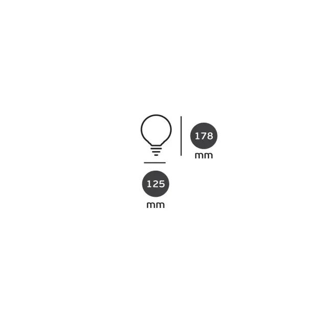 Λάμπα Led VK, E27, 4.5W, 2200Κ, 330lm, σφαίρα ø125, Dimmable, Filament,VK/05159/D/E/SP/A 2