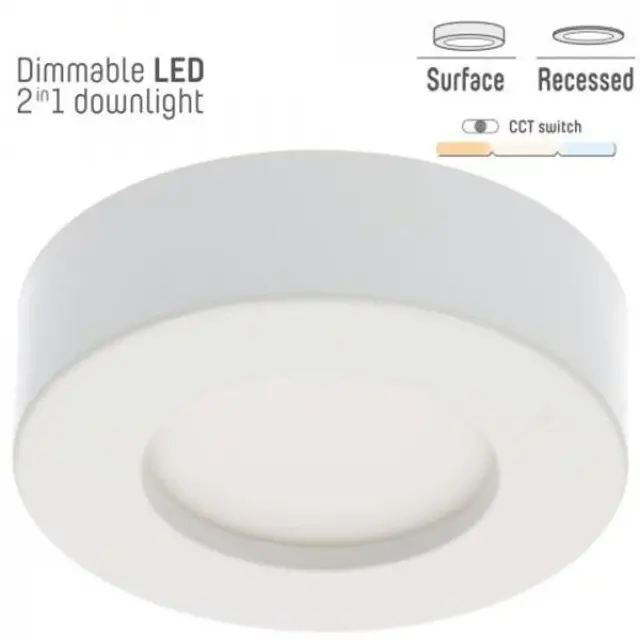 LED PANEL RD 6W 420Lm WW univ.122mm 800250 SHADA