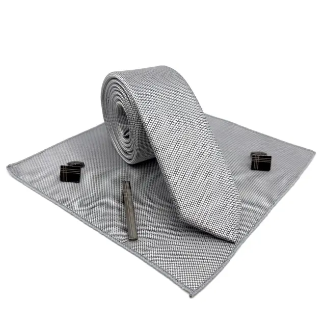 Γκρί Ασημί Μαντήλι Ύφασμα Oxford 25*25 3