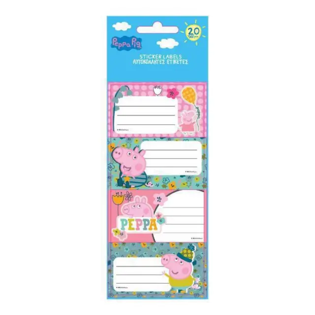 Diakakis Ετικέτες Αυτοκόλλητες 20 τεμ. Peppa Pig (000482775)
