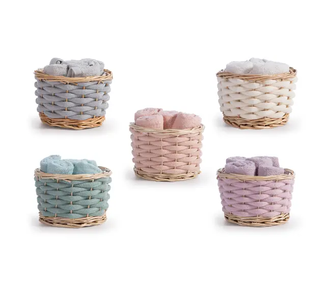 ΚΑΛΑΘΑΚΙ BORRA ΜΕ ΛΑΒΕΤΕΣ ΣΕΤ 5ΤΜΧ NEF-NEF HOMEWARE GREY 3
